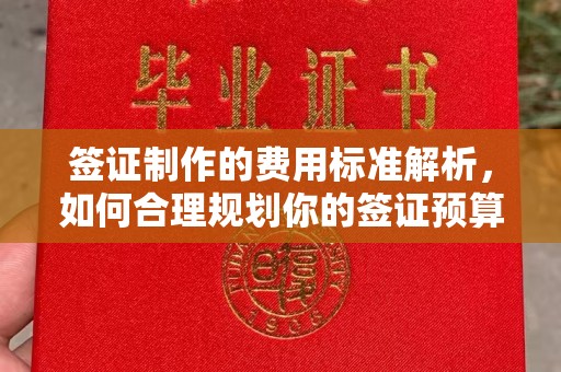 太仆寺旗签证制作的费用标准解析，如何合理规划你的签证预算